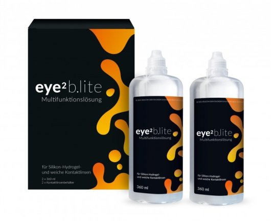 eye2 B.Lite Multifunktionslösung 2x360ml - MHD 10/2024