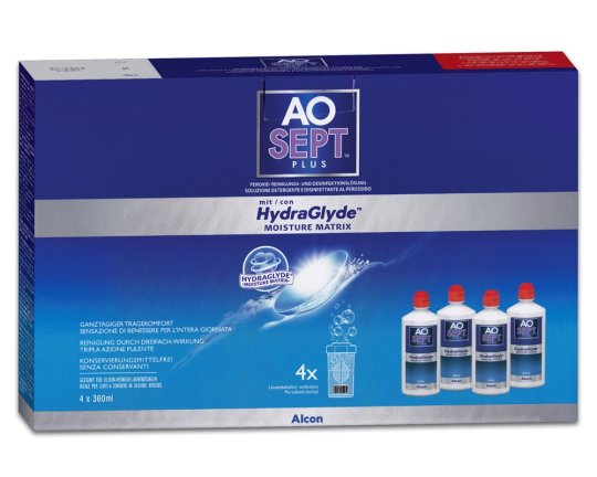 AOSept PLUS with HYDRAGLYDE 4x360ml
