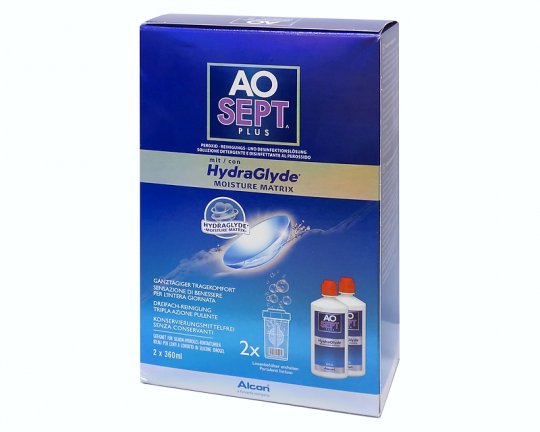 AOSept Plus with Hydraglyde 2x360 ml