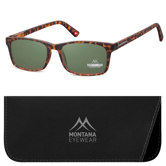 Lesebrille Montana MR73AS Sonnenbrille mit 85% Grün Tönung