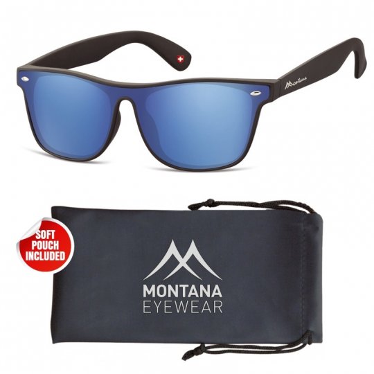 Montana MS47 - black/blue-mirrored